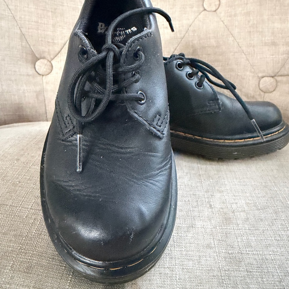 Dr. Martens Kids Black Lace-Up Shoes
